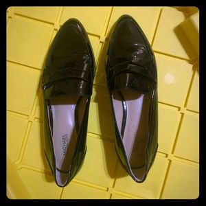 Michael Kors Black patent loafers